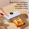 Handheld Mini Magnetic Bag Sealer Portable 6 Adjustable Modes Hidden Cutter for Home Travel Food Snack Bag Sealing Use