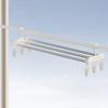 Stainless Steel Blanket Drying Rack Expandable Retractable Laundry Drying Rod  Balcony