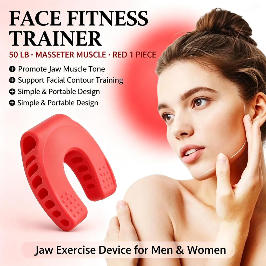 Jaw Trainer Silicone Masseter Ball for Facial Fitness & Sports