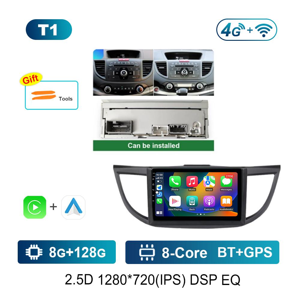 Carplay WiFi 10,1 '' для Honda CRV CR-V 4 RM RE 2011 - 2018 GPS автомобильный видеомультимедийный плеер Android OS 4G BT HD сенсорный экран