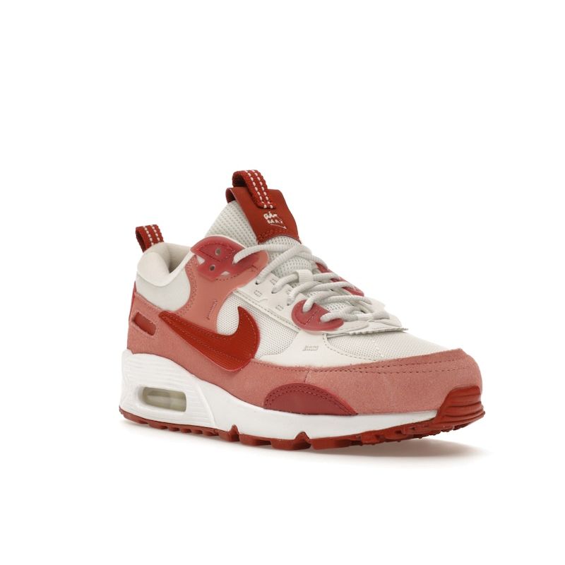 Nike Женские кроссовки Air Max 90 Futura Red Stardust Pink Summit-White Campfire-Orange FQ8881-618