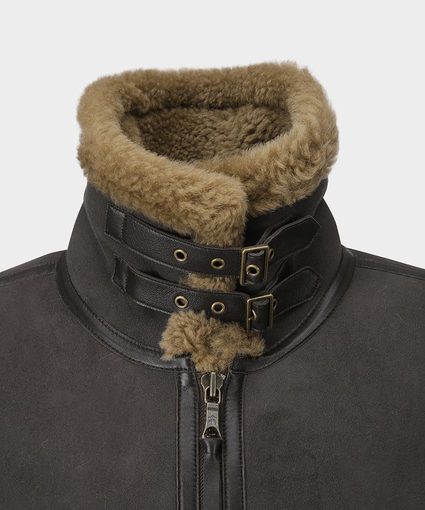 Brooks Brothers Shearling Bomber Jumper (Brown) (Bbojmm70594Ef)