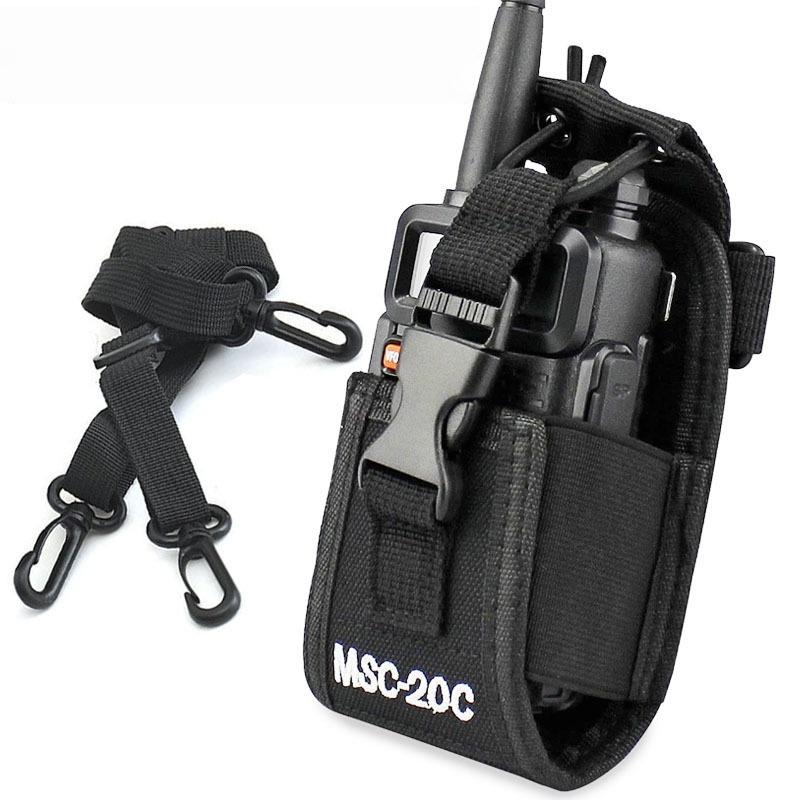1 Set Multifunctional Radio Walkie Talkie Holder Msc-20C Nylon Walkie Talkie Universal Bag For Uv-5R Tyt Icom