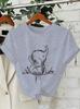 Elephant Graphic Women's T-shirt Unisex O Neck Short Sleeve Printed Tee Wild Animal Streetwear Casual Loose Daily Fashion Tops