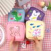 Sanitary Napkin Storage Bag Waterproof Cartoon Nylon Zipper Design Tampon Pouch for Teen Girls