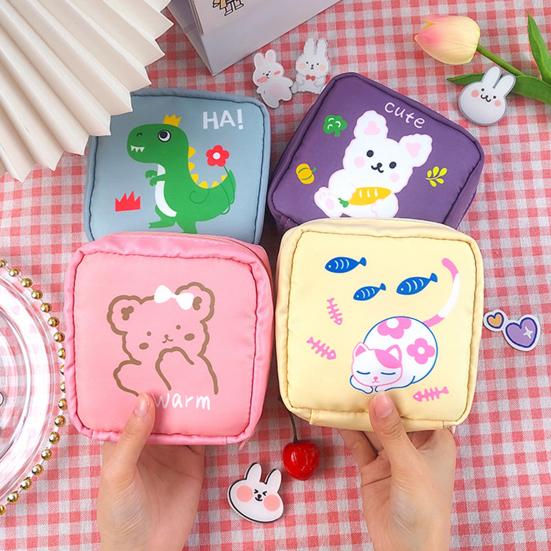 Полезный моющийся мультяшный легкий тампон с застежкой-молнией для женщин