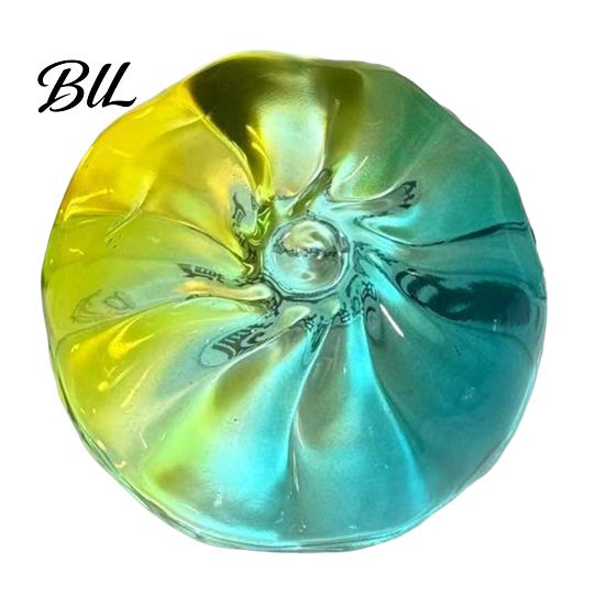 Colorful Decorative Art Piece Bun Squeeze Toys for Stress Relief, Soft TPR Sensory Fine Texture Glass Craft Fidget Toys, Decompression Office