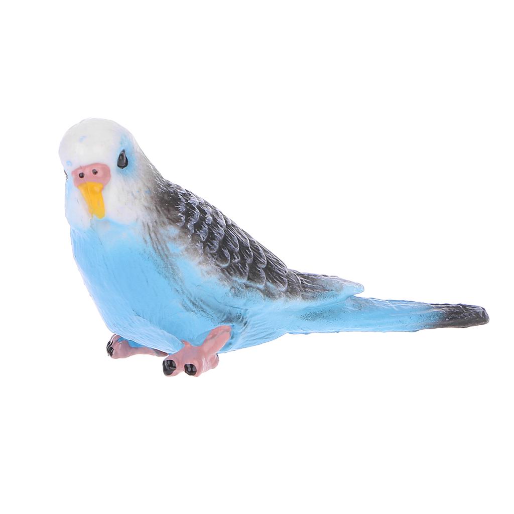 Cute Small Parrot Bird Simulation Model House Office Desk Decoration Ornaments