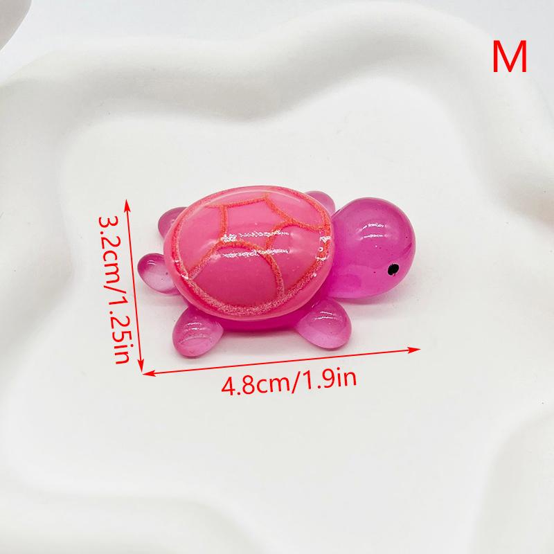 Mini Turtles Luminous Ornament Crafts Miniature Figures Tiny Turtles Micro Landscape Home Decoration Accessories Gifts