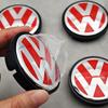 Для VW Volkswagen Jetta MK5 Golf 4 шт. 56 мм Красные Центральные Колпачки Колес Автомобиля Колпачки Ступицы Дисков Для VW Volkswagen Golf Jetta Bora Polo Santana