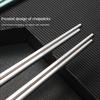304 Stainless Steel Chopstick Lunch Tableware Travel Portable Chopsticks With Storage Box Holder Dinnerware Kitchen Accessories
