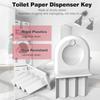1 Set Paper Towel Dispenser Key Plug And Play Convenient Metal Toilet Tissue Dispenser Key Set Bathroom Accessories