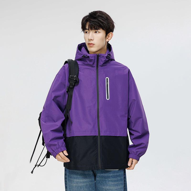 Куртка Куртка Мужская Ранняя Осень Новая Свободная Ветрозащитная Куртка С Капюшоном