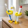 Duck-Shaped Toothpaste Toothbrush Rack Ceramic Makeup Brush Shelf  Home Decor