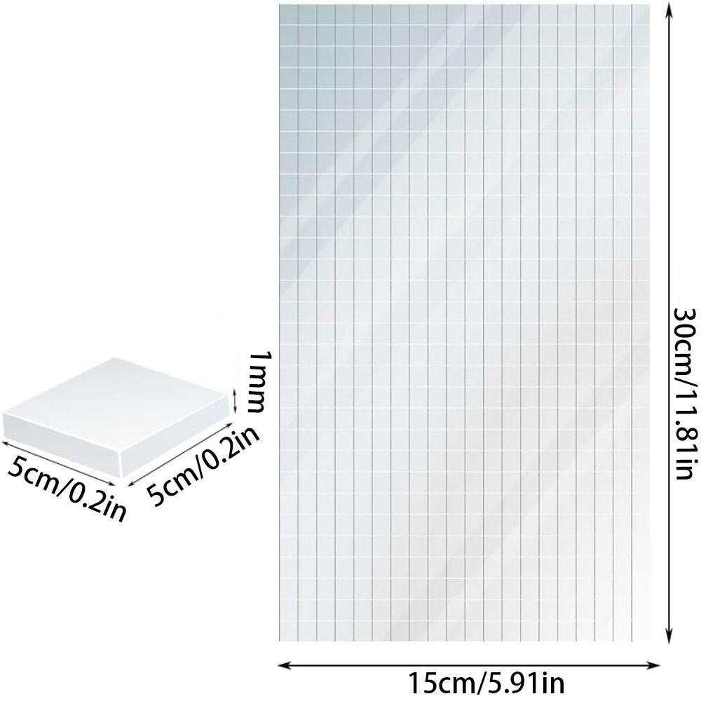 Reflective Surface Mosaic Mirror Tiles Flexible Sheet Glass Mosaic Patches Vase Decorating