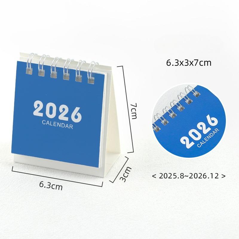 Календарь 2026/2025/2024 Простой Мини Настольный Календарь Каваи Список Дел Ежедневное Расписание Настольный Планировщик Канцелярские Принадлежности для Дома и Офиса