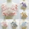 DIY 3D Embroidery Patches Handmade Lace Fabrics Applique Fashion Embroidered Floral Patches