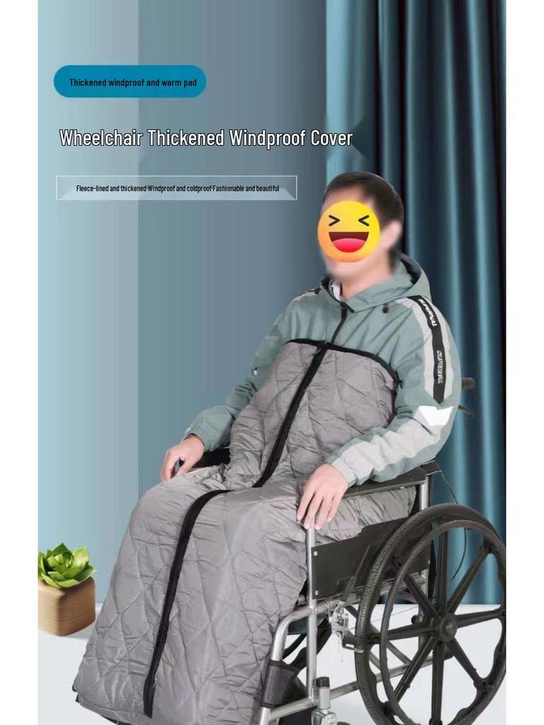 Пожилой Дорожный Плед: Зимнее ветрозащитное, морозостойкое толстое одеяло для использования на улице в инвалидной коляске