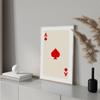 Забавный постер на холсте Lucky You, модный ретро-плакат с изображением карты красного туза, настенное искусство, скандинавская покерная живопись для гостиной, спальни, домашний декор