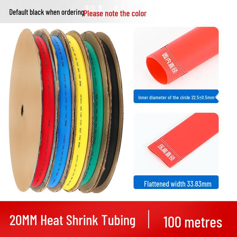 Heat Shrink Tubing Insulation Sleeve for Wire Protection - Thermoplastic Melt Tube for Data Cables, Whole Roll.
