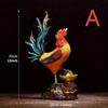 Золотой петух Благовещение Декор Фу Курица Статуя петуха Смоляные украшения для дома Ремесла Гостиная Рабочий стол Офис Подарки Фэншуй Петух
