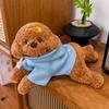 Teddy Hoodie Dog Plush Toy Cute Cartoon Collar Animal Doll Girl Birthday Gift