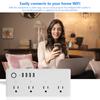 WiFi Удлинитель Сетевой фильтр Умный 4 USB порта Вилка с голосовым управлением