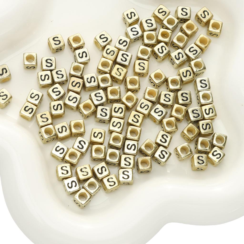 Бусины ручной работы Акриловые бусины с буквами алфавита Квадратные бусины Плоские бусины Круглые бусины Украшения ручной работы своими руками Аксессуары для браслетов Разделительные бусины Ручная нить бусины