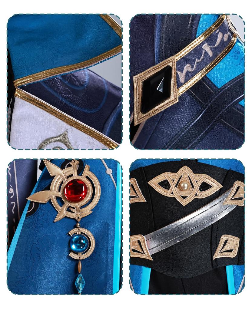 [CR ROLECOS] Костюм для косплея Анаикс из Honkai: Star Rail с париком, полный комплект для взрослых, идеально подходит для мероприятий, школьных фестивалей и многого другого (Размер L)