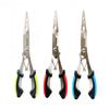 Stainless Steel Long Nose Fishing Pliers Fish Nose Pliers Hammer Fishing Clamp Multi-purpose Line Cutting Control Pliers with Hook Luya Pliers