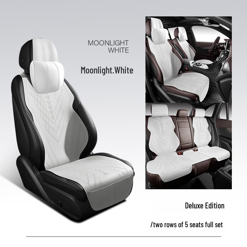 Volkswagen-Compatible Suede Car Seat Cushion, Universal Five-Seater Half-Surround Cover