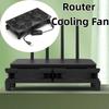 Protective Net Router Cooling Stand DC 5V USB Radiator Base Router Cooling Fan Office/Home Use