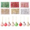 144/24 шт. Мини-елочные шары, набор, подвеска на рождественскую елку, елочные шары, подвесные украшения для праздника, свадьбы, вечеринки, домашнего декора
