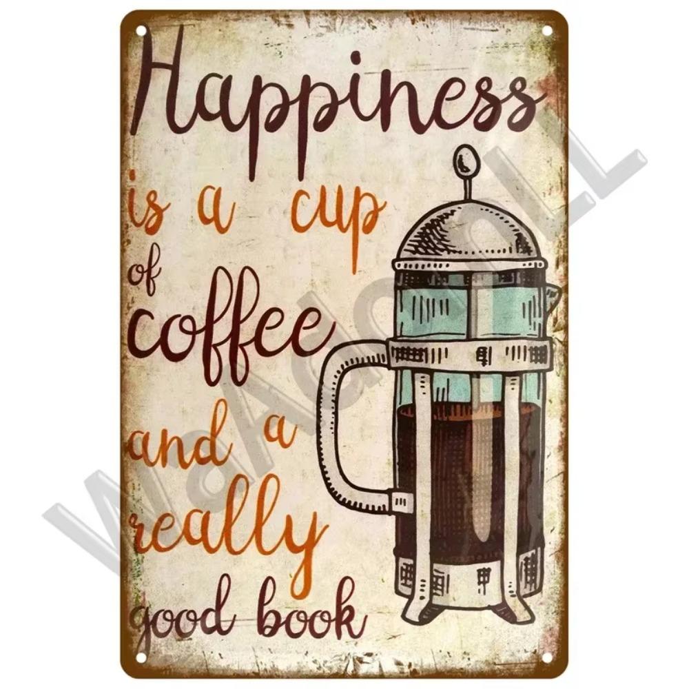 DORA Tin Sign Coffee Tin Sign Posters Wall Decorations Vintage Cafe Retro Club Pub Bar Painting Home Decor Friends Wall Art