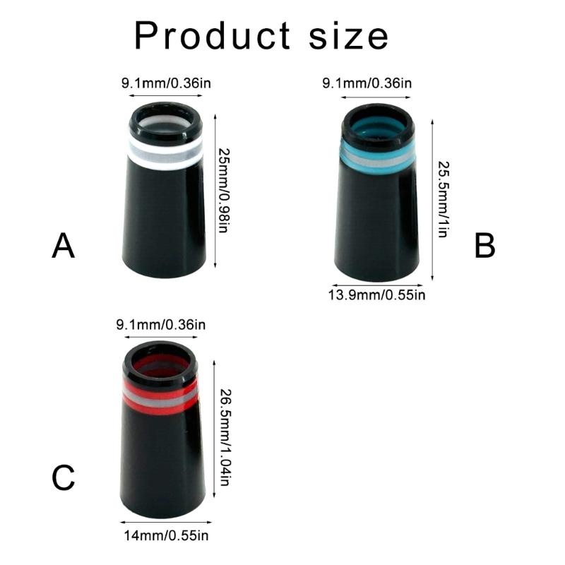 10Pcs Collared Rubber Ferrules for Golfs Iron with Rings, Golfs Iron Ferrules, Golfs Tapered Ferrule for Parallel Shaft