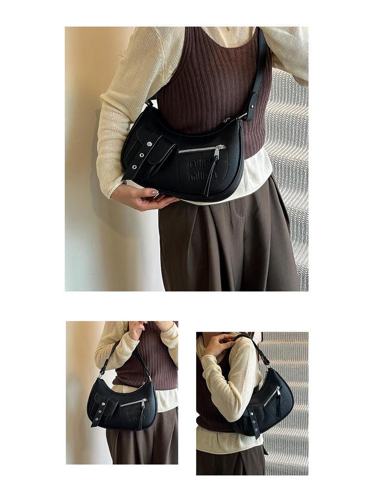 2025 Осень/Зима Модная Женская Универсальная Модная Сумка на Плечо Большой Вместимости