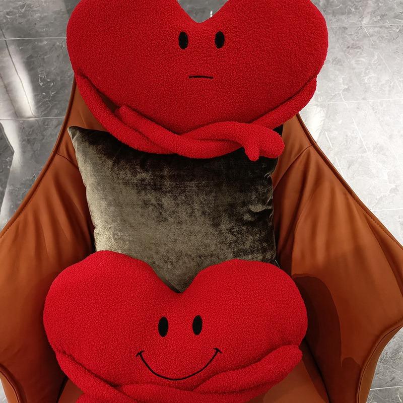 Исцеляющая красная подушка Love Arm Lover, диванная подушка, подушка для спинки, плюшевая игрушка, кукла, подарок на день рождения, плюшевое пальто, материал