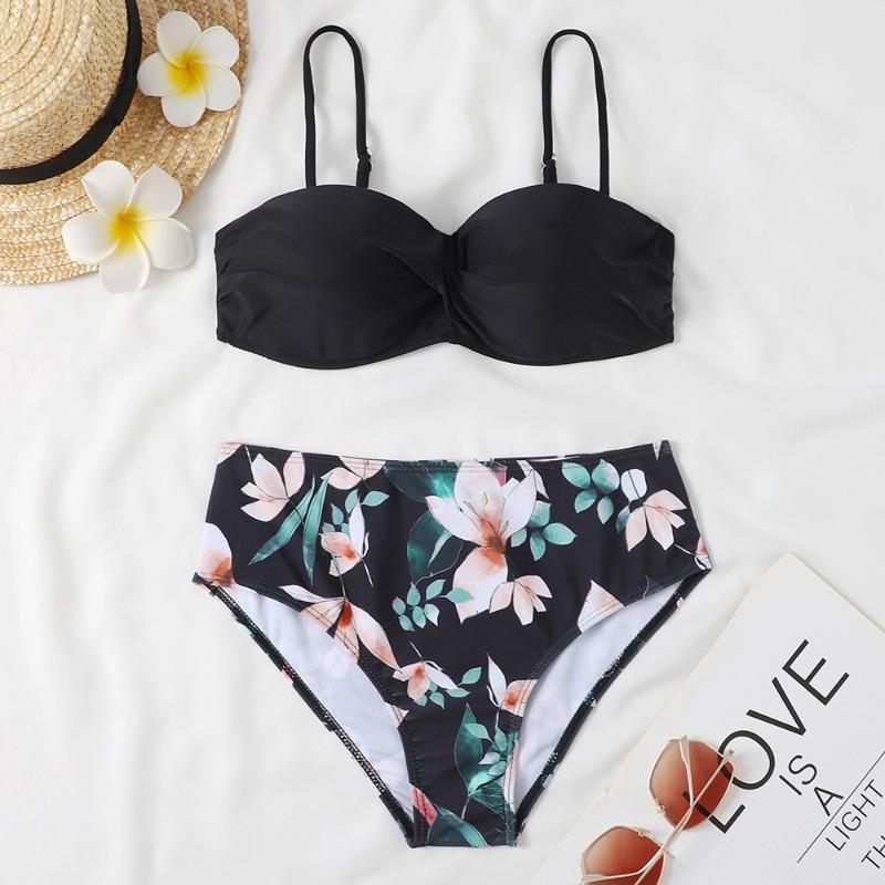 Женский купальник Gathering Split Купальник Peacock Blue Комплект из двух частей