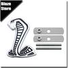 Cobra 3D Styling Metal Sticker Front Grille Badge Body Fender Car Rear Decal Decor Accessories For  SVT GT350 R GT500 Shelby