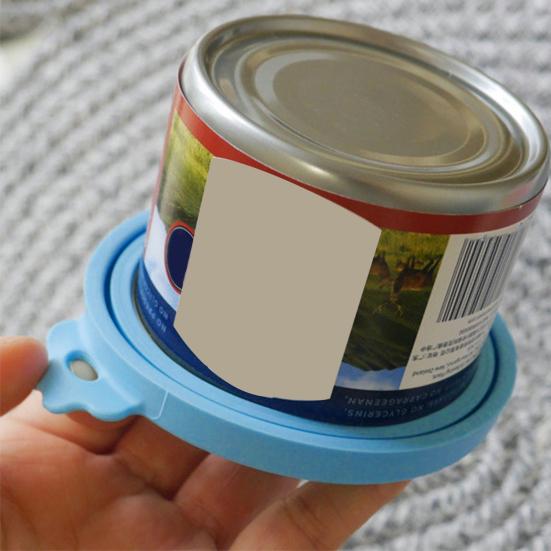 Pet Food Can Lid 3-in-1 Silicone Can Cover One Lid Fits