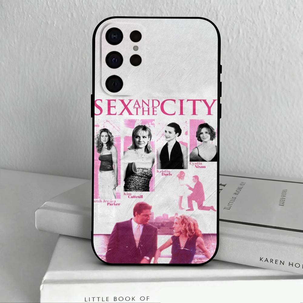 S-Sex and the City  Phone Case For Samsung S25,S24,S21,S22,S23,S30,Ultra,S20,Plus,Others Soft Black Cover