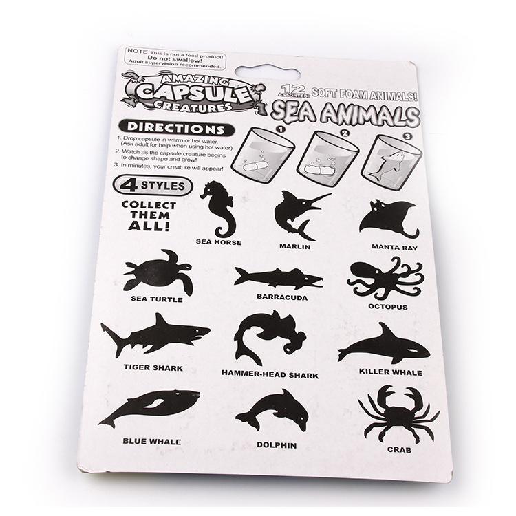 3/6 шт. Игрушка Детские Капсулы Набухающие в Воде Динозавр Морские Существа Креативная Новая Головоломка Игрушка Детская Игра Развитие Интереса
