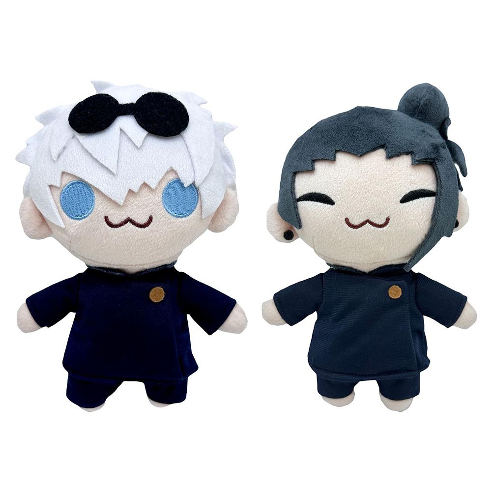 24cm JJK Plush Dolls Kugisaki Nobara Watermelon Sitting Geto Suguru Prison Realm Plush Anime Soft Stuffed Cartoon Toys Kids Gift