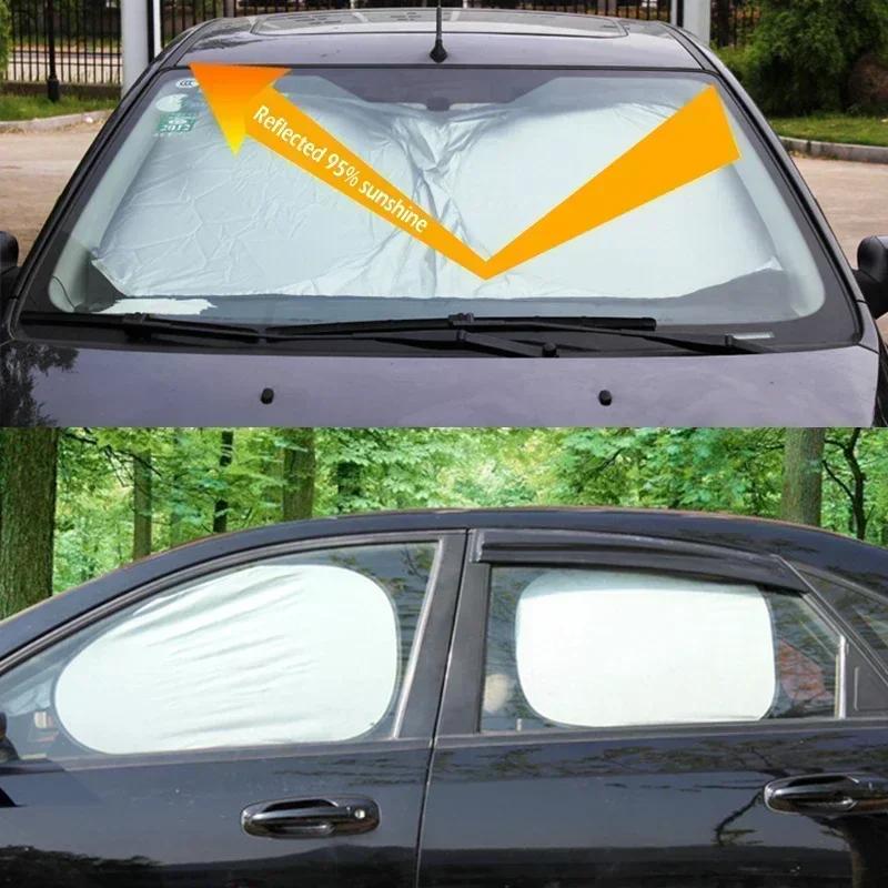 Солнцезащитный козырек на окно автомобиля, солнцезащитный козырек, козырек на лобовое стекло, складной автомобильный солнцезащитный козырек от ультрафиолета, аксессуары для стайлинга