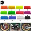 36pcs Dirt Bike Spoke Covers Motorcycle Wheel Rim Spoke Wrap Kit Skins Protector Cover For Motocross Bicycle Bike Universal