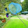 Kids Children Fishing Net Telescopic Stainless Pole Handle Portable Foldable Fish Landing Net for Safe Fish Catching