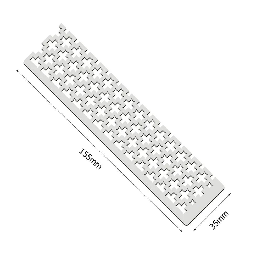 125 5D Diamond Painting Ruler Adjustment Fix Tool Metal Diamond Mesh Ruler Plum Blossom Grid Square Drill 10g/12g for Art Crafts