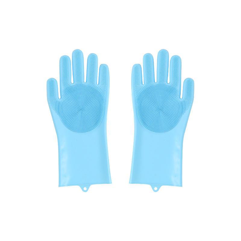 Перчатки для купания домашних животных: Утолщенная массажная щетка против царапин и укусов для собак и кошек