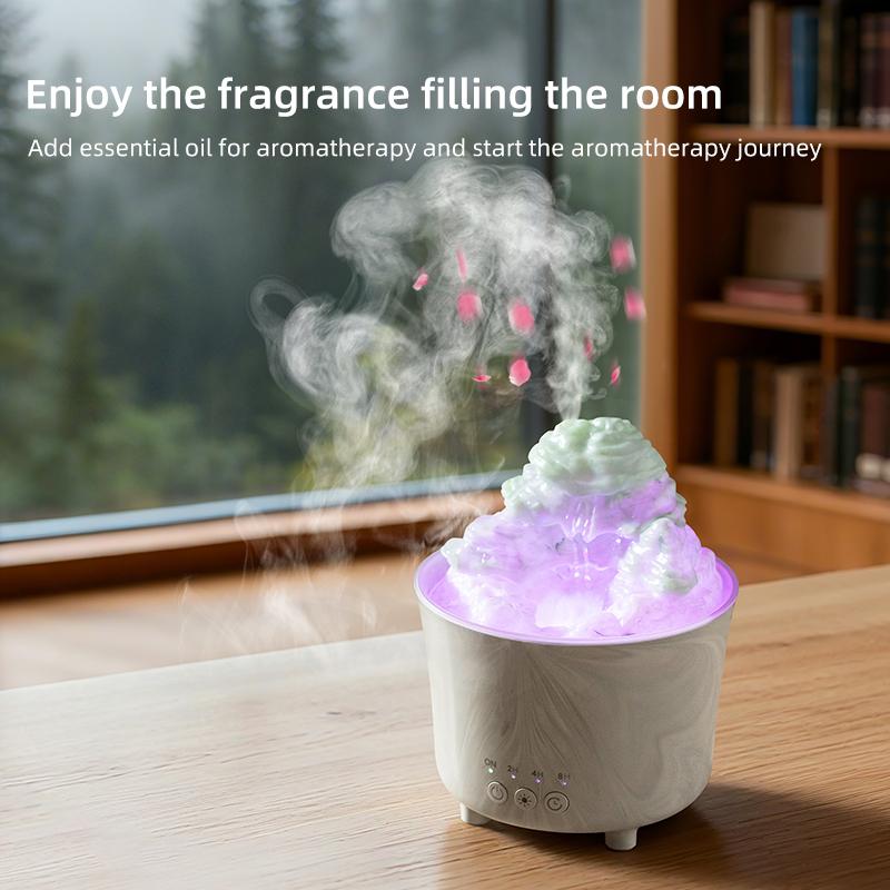Xiaomi Rockery Flowing Water Landscape Design Desk Ultrasonic Humidifier USB Aroma Diffuser with 7 Colors Led Light for Home Room Decor