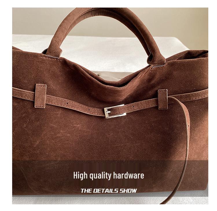 Yadan Style Women's Suede Retro Handbag - Versatile Single Shoulder Tote